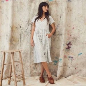 Wares By Olli Ella Organic Cotton Afternoon Dress Midi In Tiggy Floral Size Smal